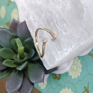 10k gold adjustable ring